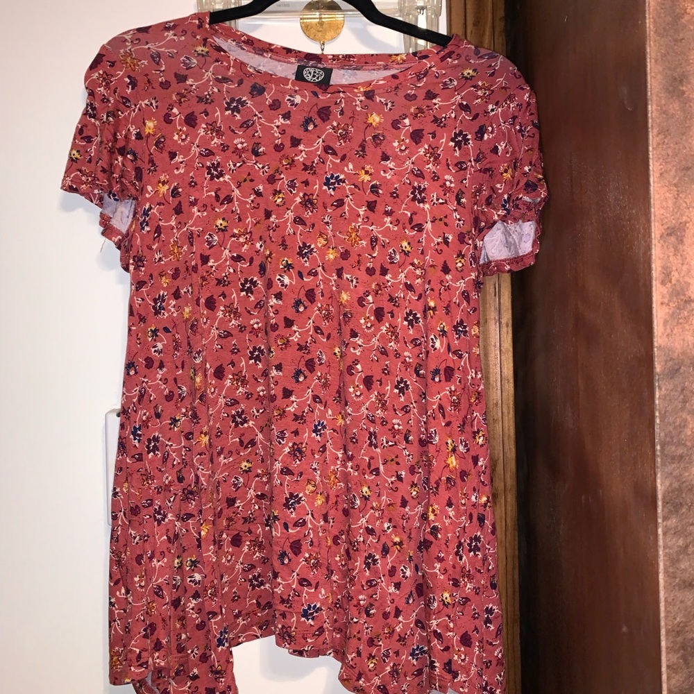 BOBEAU | red paisley shirt